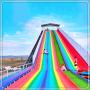 玩法刺激安全性高大波浪滑梯 彩虹滑道1