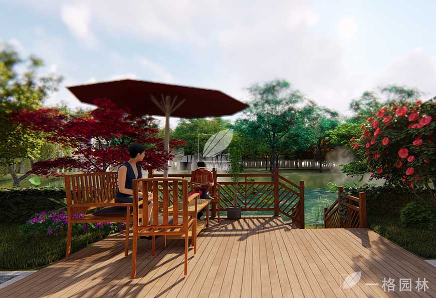 上海别墅屋顶花园设计绿化露台屋顶花园设计的图片