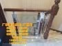 潍坊实木钢木楼梯，非标订制楼梯，潍坊玻璃护栏8
