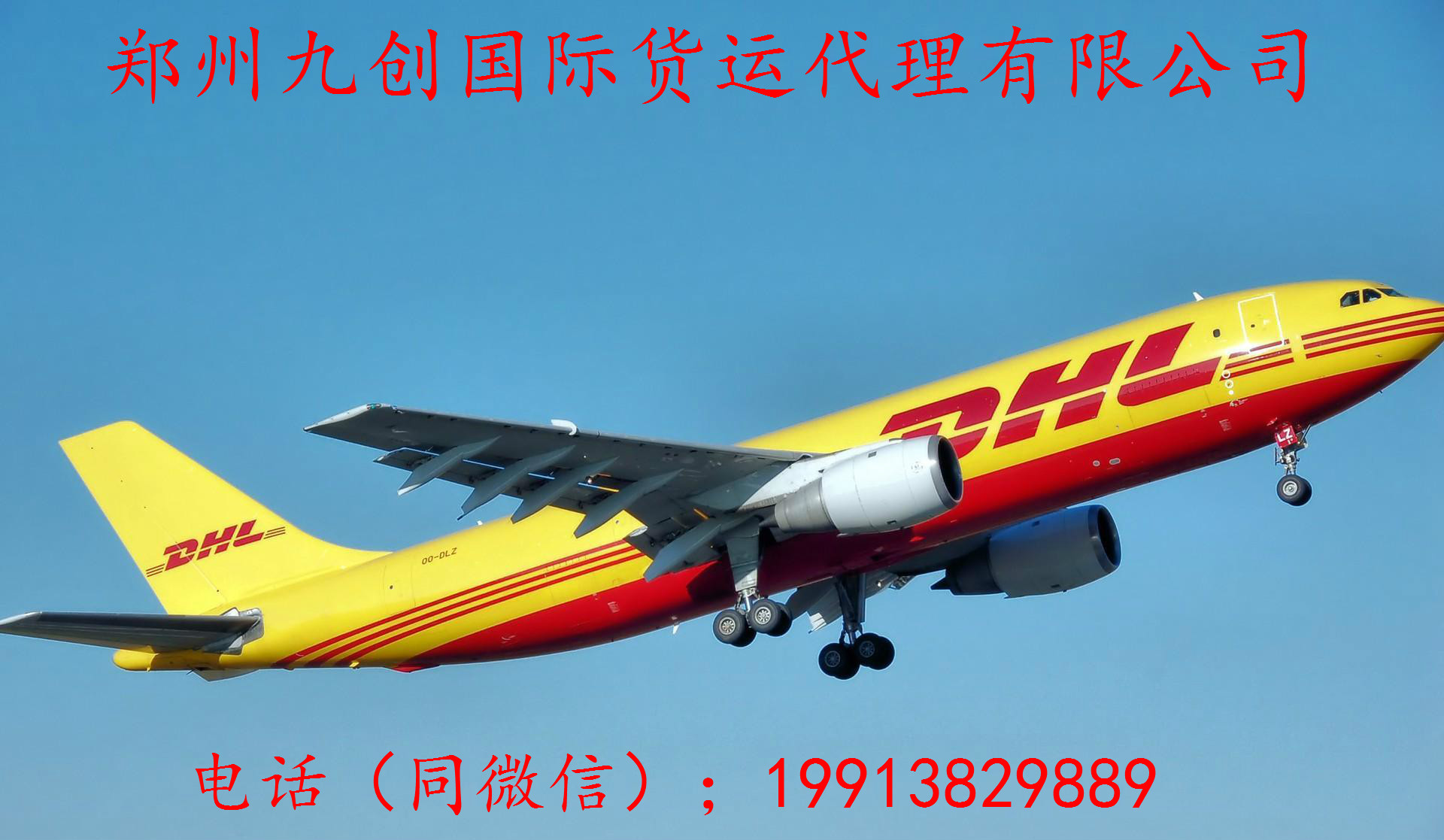 郑州国际快递DHL快递UPS红单上门取件的图片