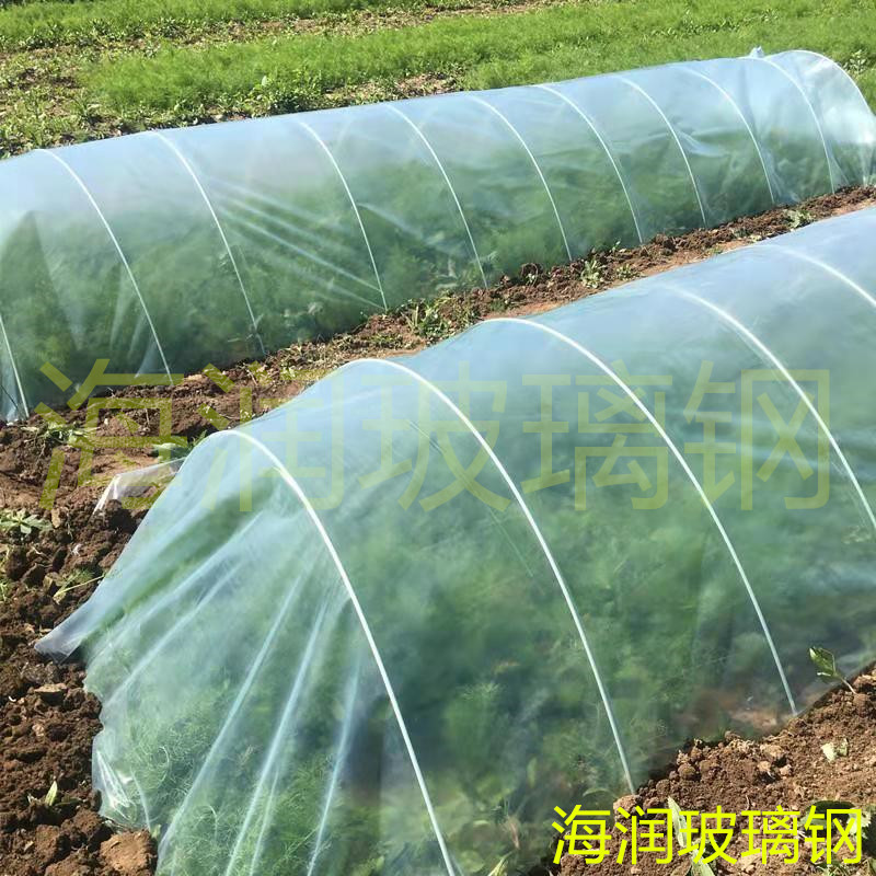 海润可定制各种型号玻璃钢拱棚杆新型花卉蔬菜育苗棚的图片