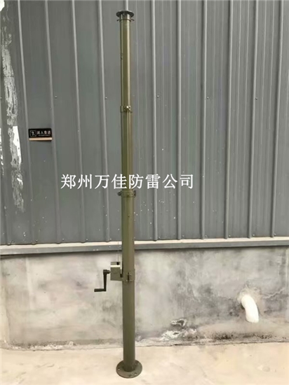 5米超轻型手动碳纤维升降杆油田升降杆通讯天线杆的图片