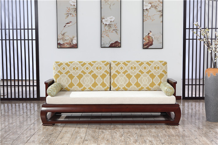 出售虎林木言木语客厅组合实木中式沙发的图片